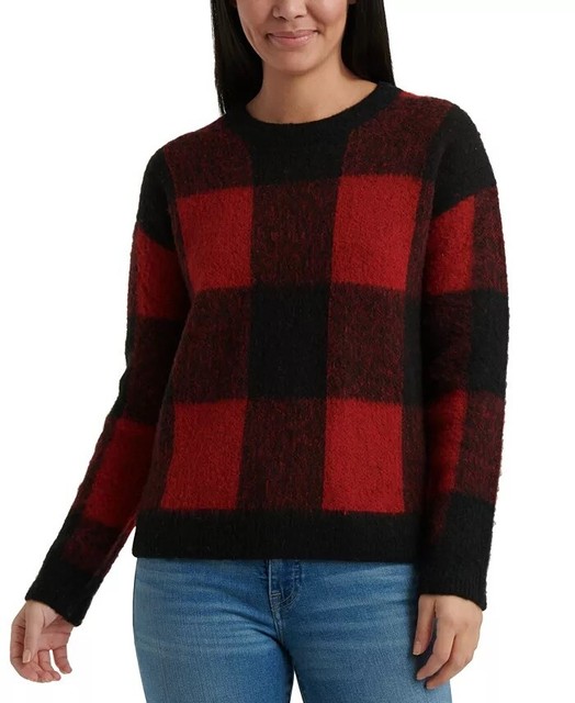 womens plaid pullover