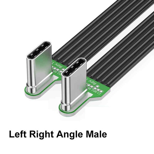 Type C to Type C Cable Flat Silicone PD Fast Charger Cable USB-C Lead for DIY - Photo 9 sur 15