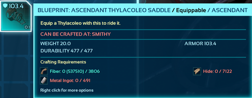 Ark ASA PVE BP Yuty Rex Carch Theri Mantis Saddle Hazard Suit Blueprint Carcharo - Picture 161 of 239