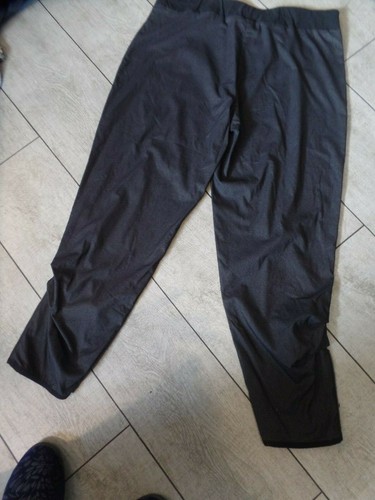 ❤️CAPRI CROP 14 TAKING SHAPE TS stretch pleated stitched stripe pants BLACK GREY - Picture 4 of 6