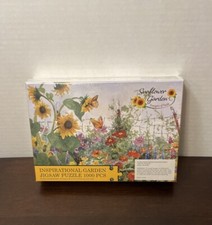 Sunflower Garden Designs of Faith Inspirational Jigsaw Puzzle 1000 Pieces Sealed