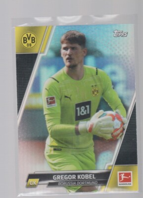 GREGOR KOBEL 2021-22 TOPPS BUNDESLIGA SILVER FOIL CARD #58  /75