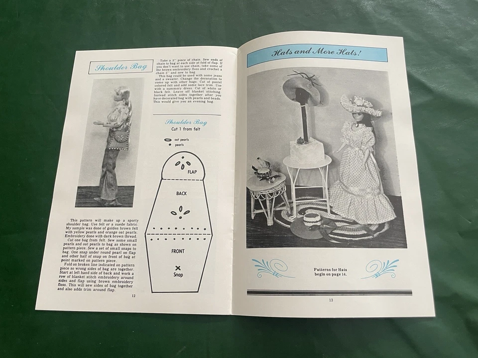 Vtg Fashion Accessories By Janice Rose Rader Crochet Pattern Instruction Book - Image 3 of 3