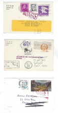 Three Uprated Postal Cards with with Instructional Markings
