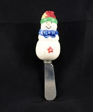 Ceramic Snowman Cheese Jelly Jam Butter Dip Spread Spreader Knife