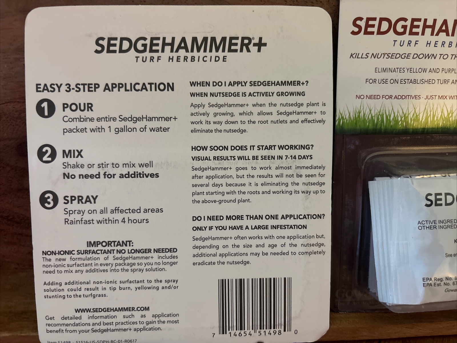 Sedgehammer PLUS + Turf Herbicide Halosulfuron Controls Nutsedges Weeds