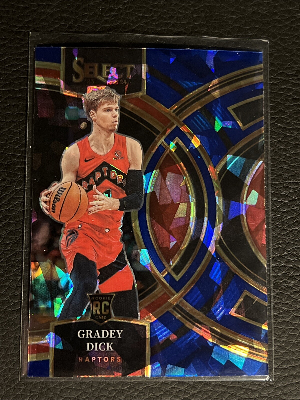 2023-24 Select BLUE CRACKED ICE PRIZM PREMIER Gradey Dick RC Raptors ROOKIE SP📈