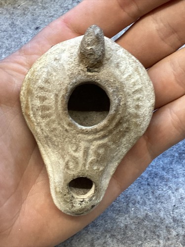 Ancient Roman Byzantine Oil Lamp - Picture 2 of 5