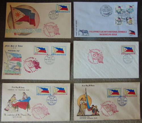 14 First Day Covers Flag of the Philippines - Afbeelding 1 van 3