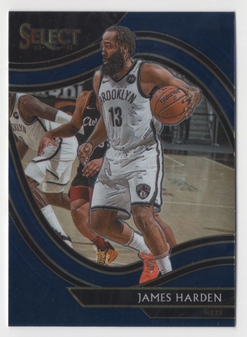 2020-21 Panini Select Courtside Blue James Harden Brooklyn Nets #212