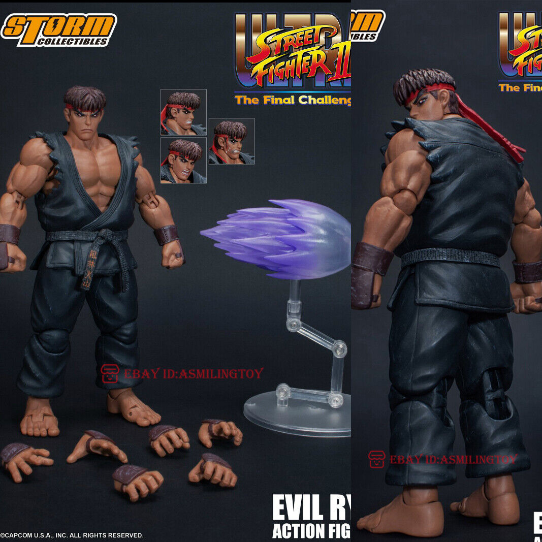 Street Fighter II 6 Ryu Action Figure, Toys for Kids and Adults 