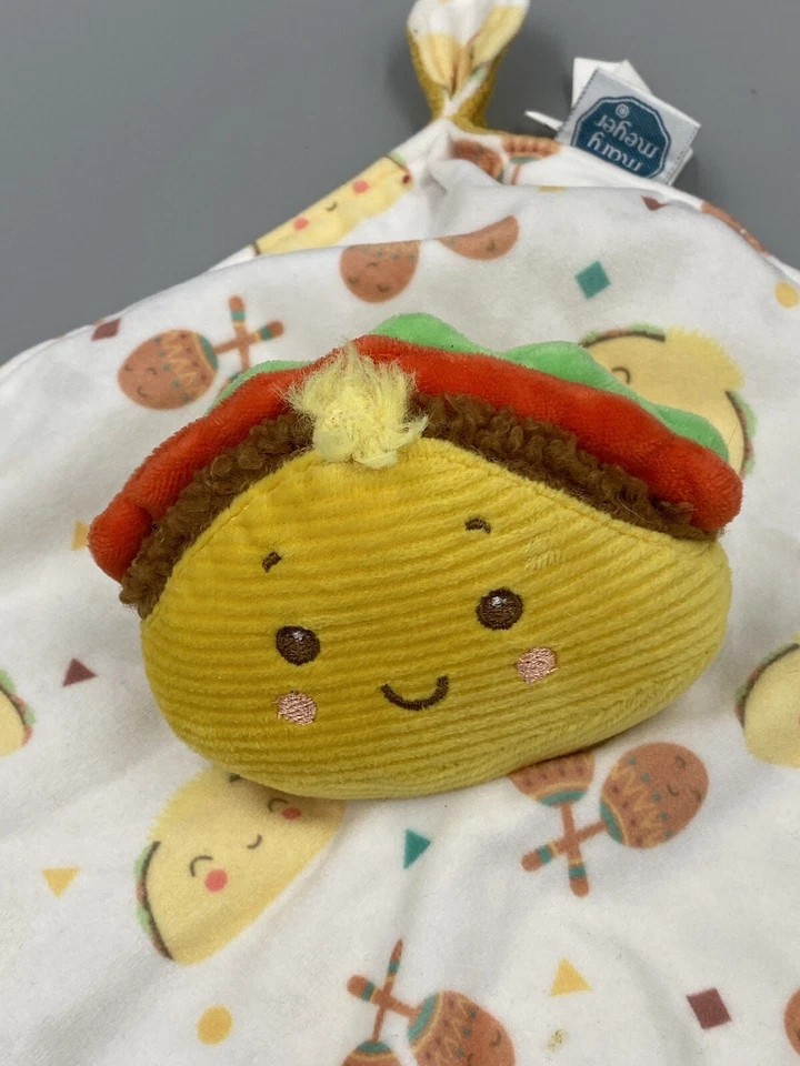 Manta de seguridad para bebé Mary Meyer Sweet Taco de felpa Lovey esquinas anudadas Foto 2 de 4