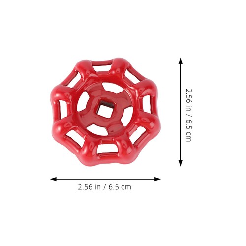 3pcs flexible quarter round 6/7mm Cast Iron Valve red wheel handle Gate - Picture 12 of 24