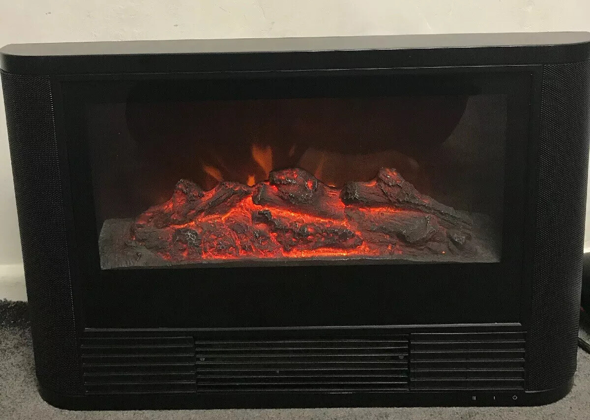 Dunelm Black Electric Stove Heater | eBay