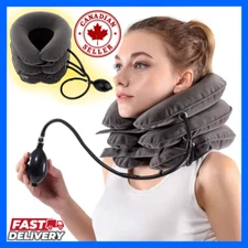 Inflatable Neck Support Brace Cervical Traction Pillow Pain Relief & Posture