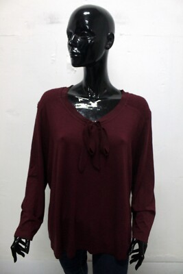 Classic Maglia Donna Taglia 52 Maglia Multicolore Cotone T-shirt