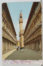 Firenze Greetings Galleria degli affizii 1906 Postcard I4