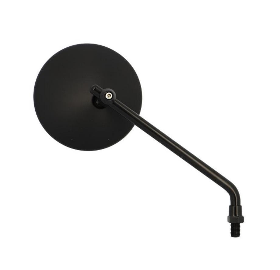 Rétro universel onde aluminium noir homologué CE Blackway par paire pour guidon 22mm