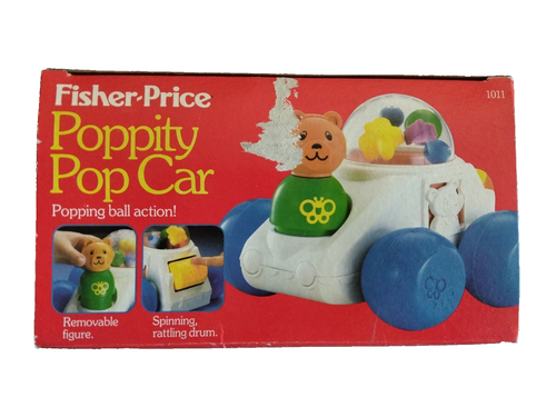 Vtg 1984 FISHER PRICE Toys SPARE PART "BEAR" for Little People Poppity Pop Car - Picture 9 of 9