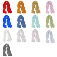 New Silk Satin Scarf 18 Momme 33"x73" Long Large Shawl Wrap NWT