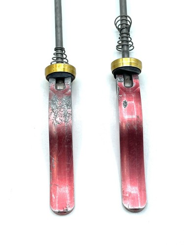 Salsa Rasta No Logo Quick Release Skewers Front & Rear QR Anodized Vintage MTB - Picture 6 of 6