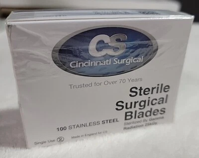 Cincinnati Surgical 100 Scalpel Blades #10 Dental ENT Compare To Swann-Morton