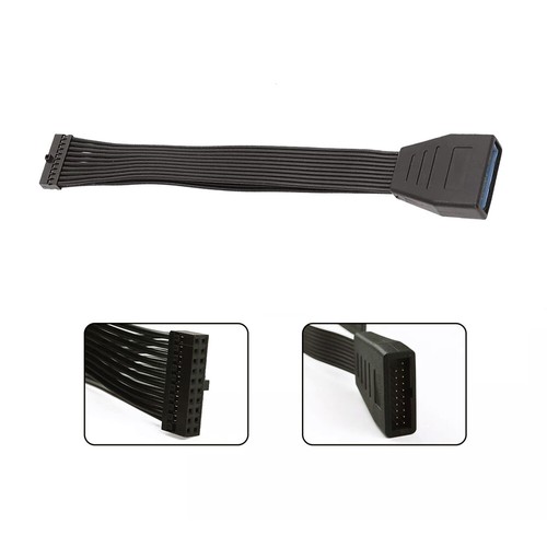 USB 3.0 19/20 Pin Internal Extension Header Adapter Cable for Motherboard 15cm - Picture 6 of 10