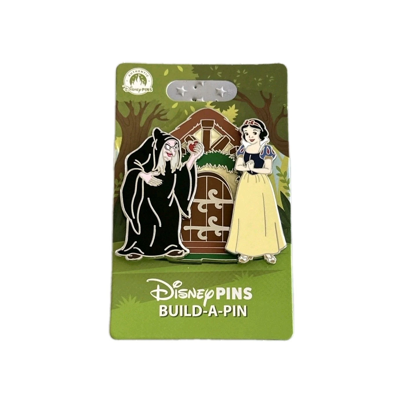 Disney Parks 2026 Snow White and Evil Witch Old Hag Build-A-Pin