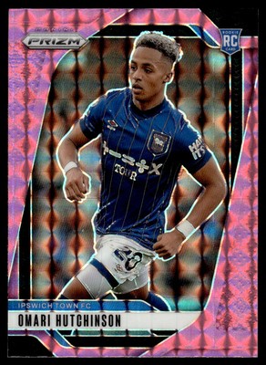 Omari Hutchinson Rookie Pink Mosaic #277 2024 Panini Prizm Premier League