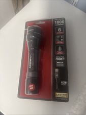Husky 1800 Lumens Dual Power LED Rechargeable Tactical Focusing Flashlight