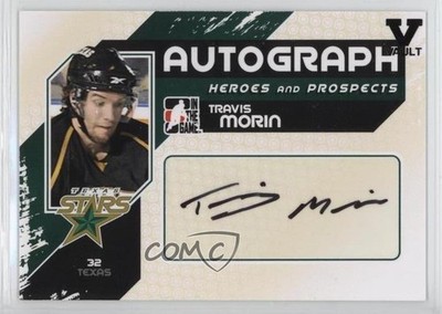 2010 ITG Heroes and Prospects Vault Black Travis Morin #A-TM Rookie Auto RC 2d8