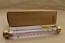 King Instrument 7511125B-08, 1/2" Acrylic Tube Flow Meter, 5"Scale, 5 GPM, NPT
