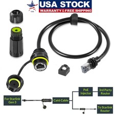 for Starlink Ethernet Adapter Gen 3/Mini Cable Extension Plug-and-Play RJ45