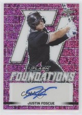 2020 Leaf Flash Foundations Pink 8/15 Justin Foscue #FF2-JF1 Auto 4z8