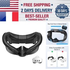 Face Pad for Meta Quest 3 - Sweat-Proof PU Le...