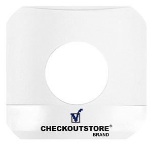 50 Paper Record Inner Sleeves Round Corners With Hole 7" Vinyl 45 RPM Records