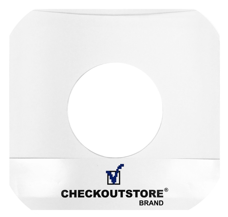 50 Paper Record Inner Sleeves Round Corners With Hole 7" Vinyl 45 RPM Records