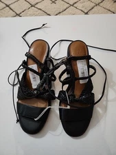 H by HALSTON, the Piper black sandals, size 7.5