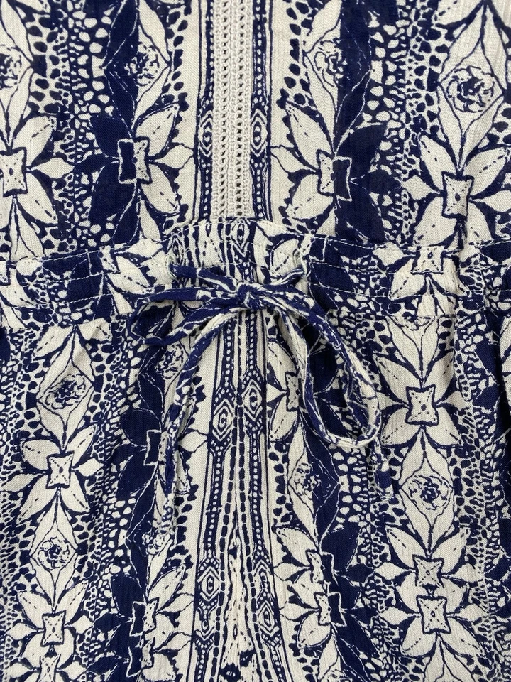 Mameluco Floral O’Neill Mujer M Azul Crema Floral Boho Verano Playa Surf Foto 3 de 4