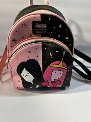 Loungefly Adventure Time Marceline Princess Bubblegum Mini Backpack Pink Black