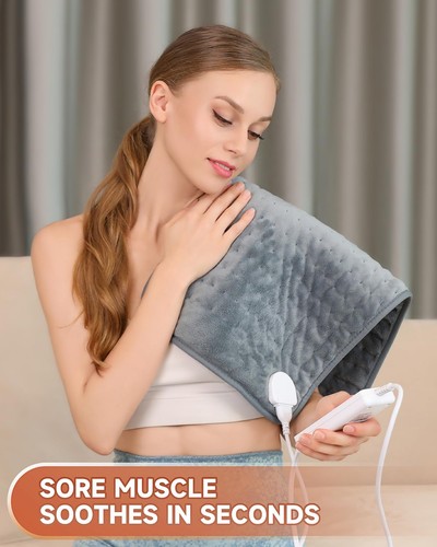 Heating Pad for Back Pain Relief, Heating Pads for Cramps with Auto Shut Off ... - Picture 2 of 8