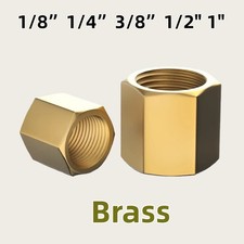 BSP Female Thread 1/8" 1/4" 3/8" 1/2" 1" Brass Pipe Fitting Adapter DIY Coupler