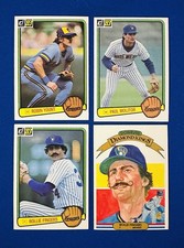 1983 DONRUSS MILWAUKEE BREWERS TEAM SET 26 CARDS NM/MT or BETTER 6 HOF CARDS!!