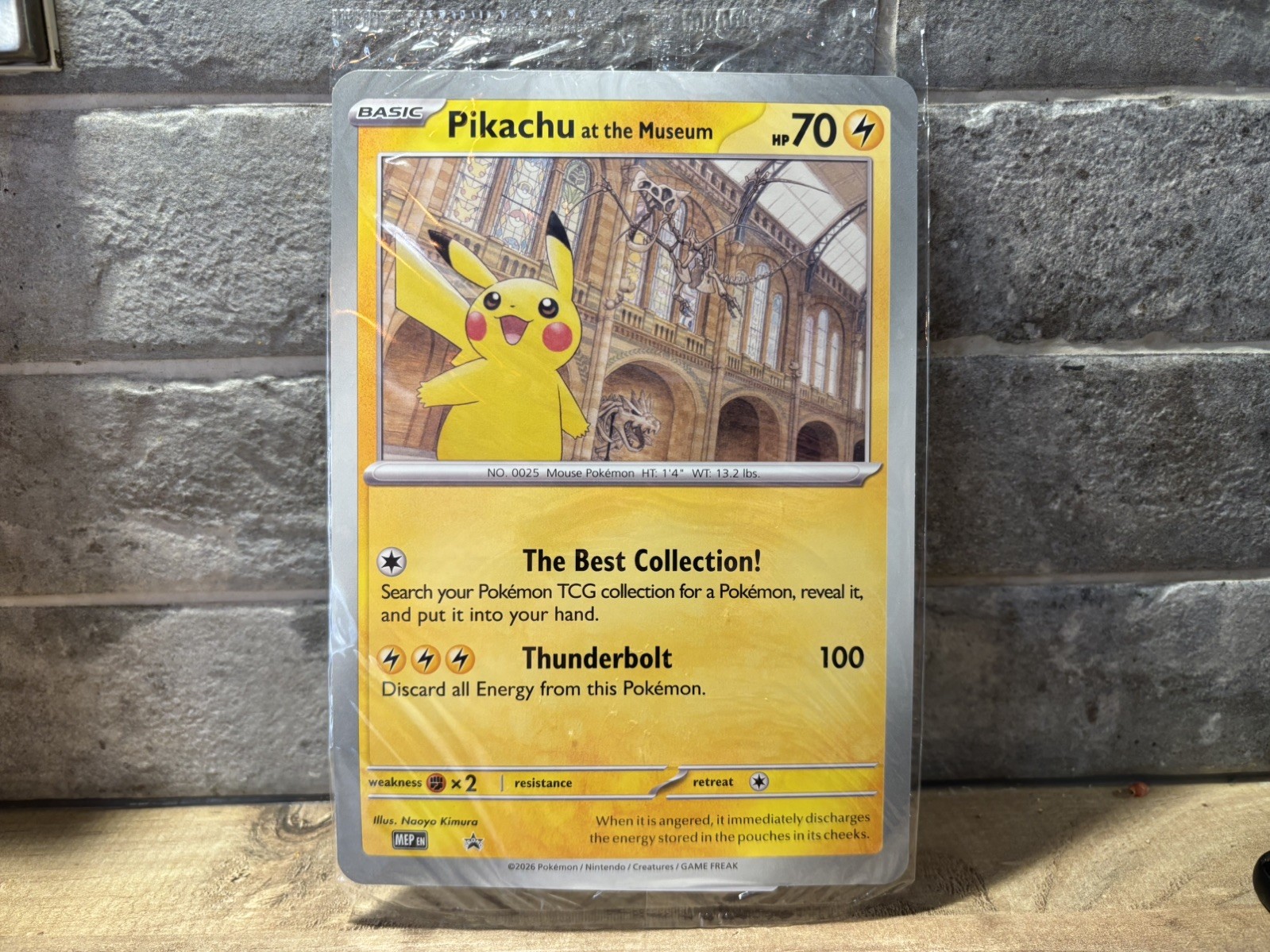 Pikachu At The Museum MEP Natural History Museum Pokemon Promo 2026 (Sealed)