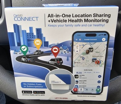 OBD2 All In One Location Sharing + Vehicle Health Monitoring, Car MD Connect 