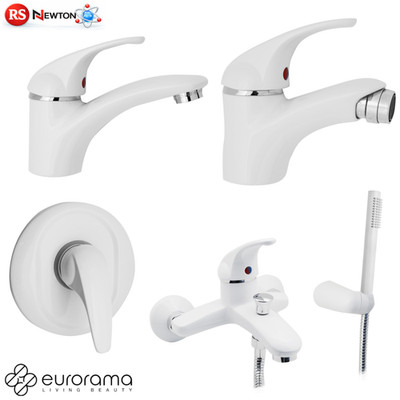 Armatur Bad Waschtisch Bidet Badewanne weiß matt MARZIA elegant D.X