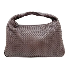 BOTTEGA VENETA Intrecciato Brown Leather Hobo Bag