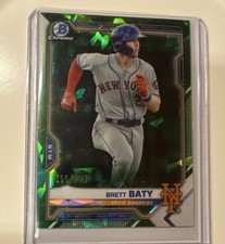 2021 Bowman Chrome Sapphire Aqua Refractor Brett Baty /99 BCP-237 Rookie Mets