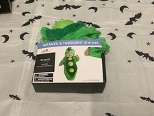 New Infant Peapod Bunting  Headpiece Halloween Costume Size 0-6 Months 