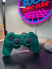 Sony PlayStation 1 PS1 Dual Shock Analog Green OEM Controller SCPH-1200 - Tested